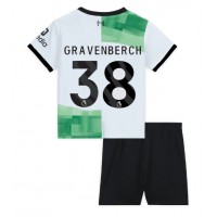 Dres Liverpool Ryan Gravenberch #38 Gostujuci za djecu 2023-24 Kratak Rukav (+ kratke hlače)